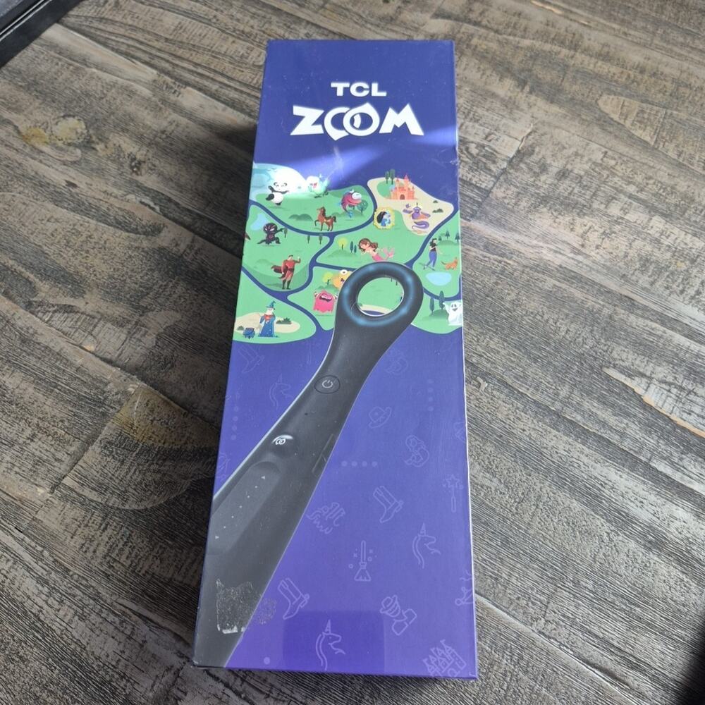 TCL Zoom Wireless Remote Black Kid Fun Friendly Use TV Cartoons Roku Map